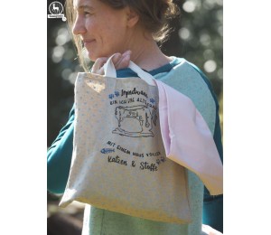 Stickdatei - Spruch Katzen und Stoffe